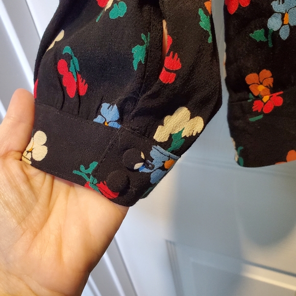 Madewell wrap top in Pressed Flowers, xxs - Picture 4 of 13